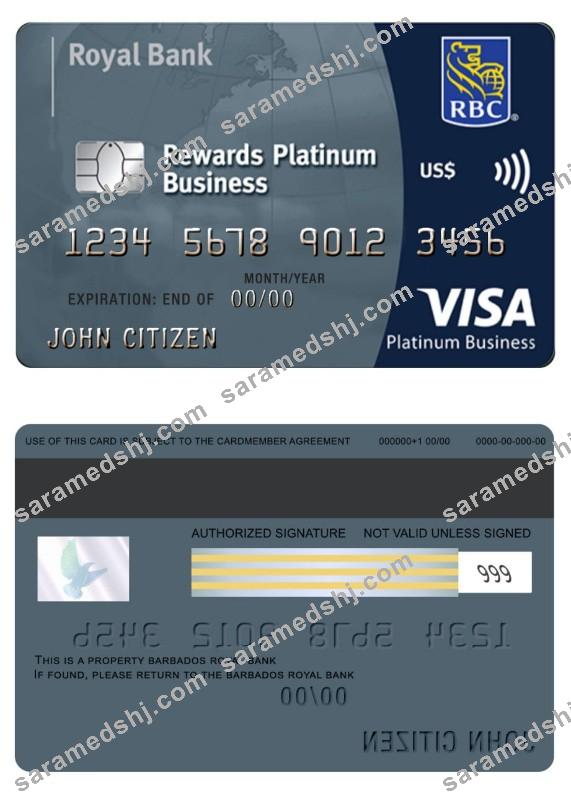 Barbados Royal Bank visa business platinum card